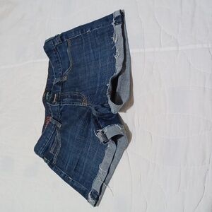 J.Crew Hipslung Cutoff Shorts, Size 0 Dark Blue